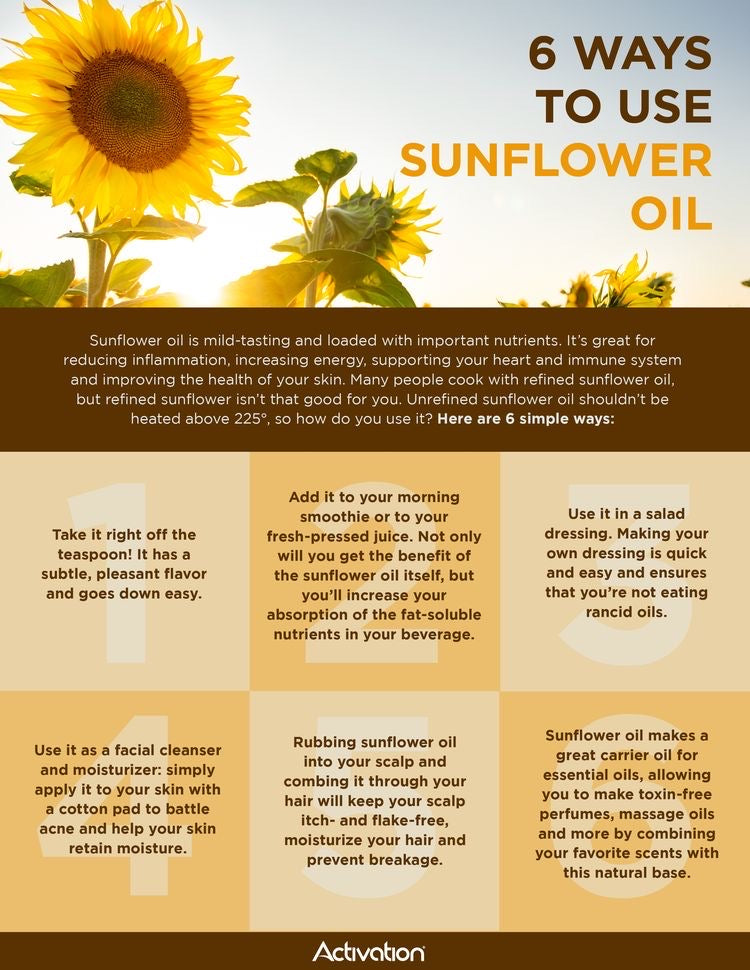 How To Use Sunflower Oil Schwirian farm