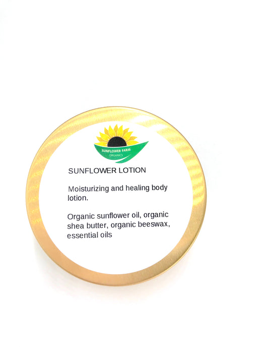 Sunflower Oil Moisturizing Lotion, Dry Itchy Skin Repair, Face and Body Moisturizer, Organic Moisturizer, All Natural Body Lotion Active