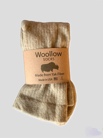 Super Soft Yak Crew Socks, Warm All-Natural Socks, Socks for Women/Men, Cozy Socks, Gift Idea, Made in USA, Friendly to Skin Wool Socks