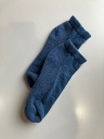 Alpaca Ankle Socks Navy, Warm All-Natural Socks, Socks for Women / Men, Cozy Socks, Gift Idea, Made in USA, Friendly to Skin Socks Active
