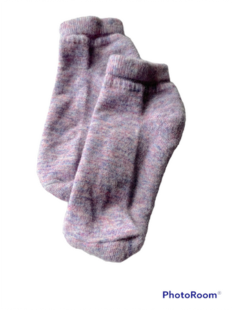 Super Soft Alpaca Ankle Socks Purple, Warm All-Natural Socks, Socks for Women / Men, Cozy Socks, Gift Idea, Made in USA, Friendly to Skin Socks Active