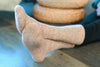 Super Soft Alpaca Beige Boot Extra Thick Socks, All Foot Cushion, Birthday Gift, Hunting Socks, Hiking Socks, Warm Heavy Socks