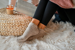 Super Soft Beige Alpaca Ankle Socks,Alpaca Socks for Women, Birthday Gift, Bed Socks, House Shoes, Cozy Socks, Warm Socks, Socks For Men