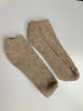 Super Soft Brown Alpaca Ankle Socks, Made in USA, Bed Socks, House Shoes, Cozy Socks, Warm Socks, Gift For Mom, Mother's Day Gift