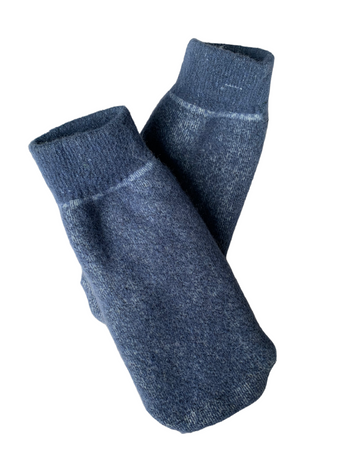 Yak Non Slip Gripper Slipper Blue Socks, Perfect Gift, Yak Socks for Him/Her, Holiday Gift, Super Warm Slippers, House Shoes